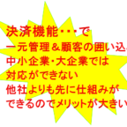 決済システムで企業内の一元管理と顧客の囲い込み